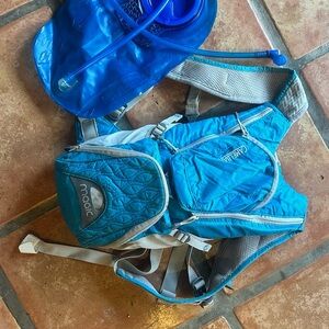 CamelBak Aqua and Gray Hydration Pack